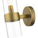 Datus 1 Light 6.5 inch Rubbed Brass Wall Sconce Wall Light