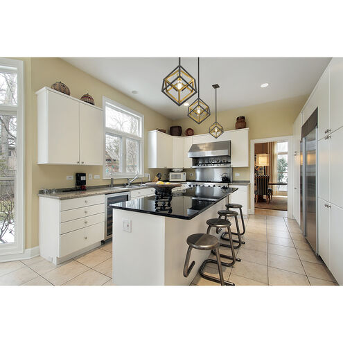 Euclid 1 Light 12 inch Olde Brass and Bronze Pendant Ceiling Light