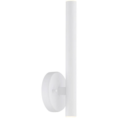 Forest LED 3 inch Matte White Wall Sconce Wall Light in Matte White Steel