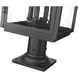 Hartwell 4 Light 24.75 inch Sand Black Outdoor Pier Mounted Fixture