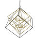Euclid 12 Light 47.5 inch Olde Brass and Bronze Chandelier Ceiling Light