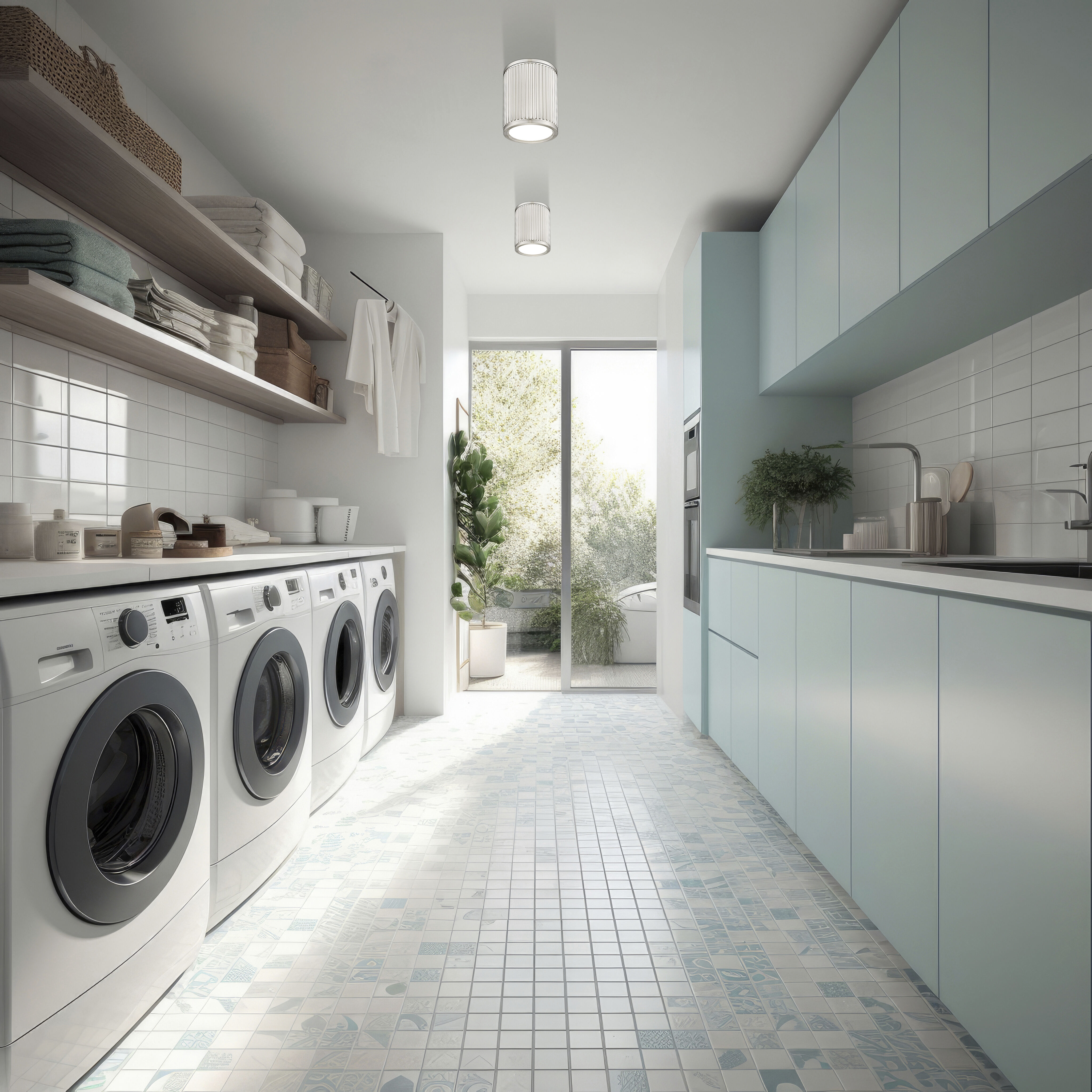 Stari LED 6.25 inch Brushed Nickel Flush Mount Ceiling Light