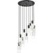 Alton 11 Light 24 inch Matte Black Chandelier Ceiling Light