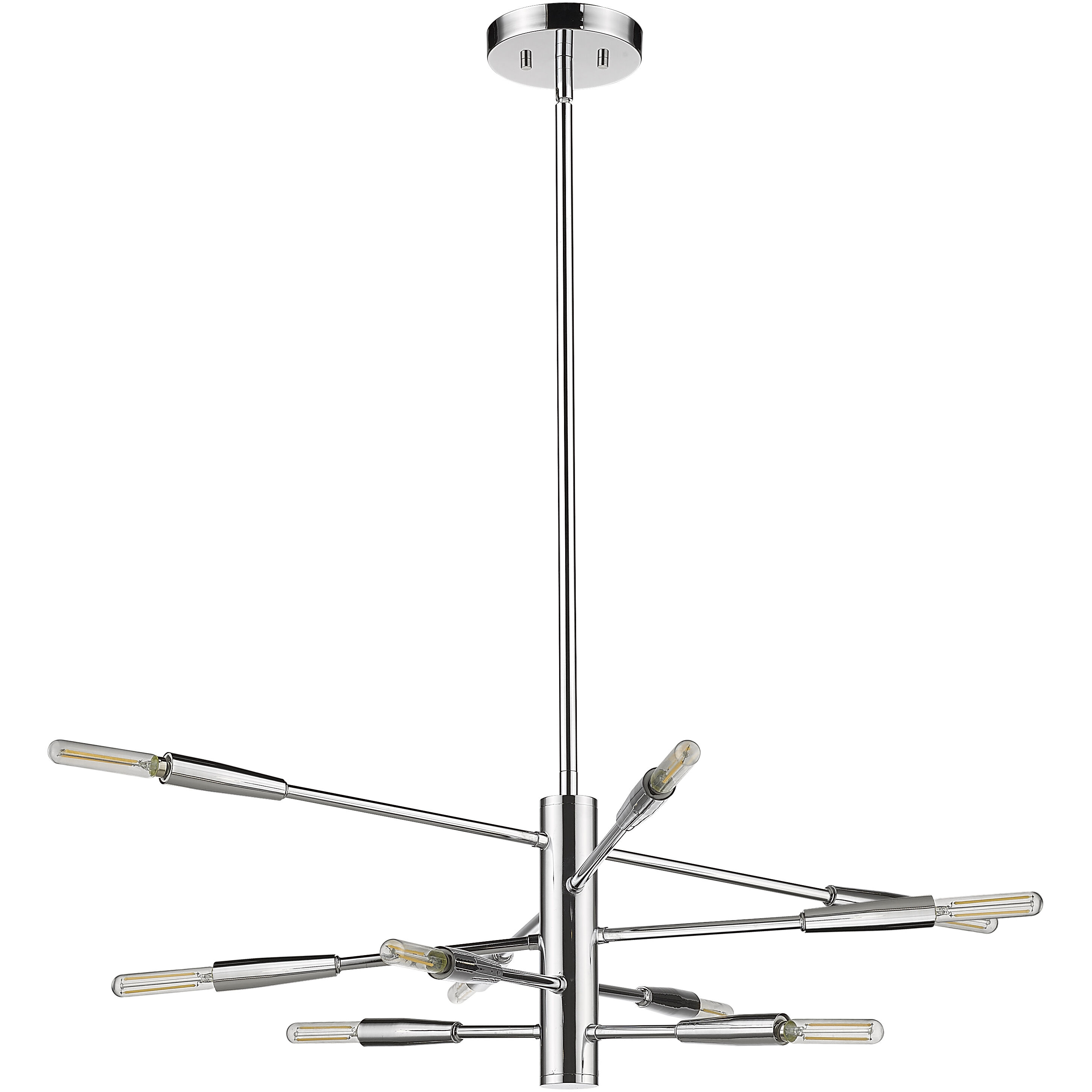 Ascension 10 Light 23.25 inch Chrome Chandelier Ceiling Light