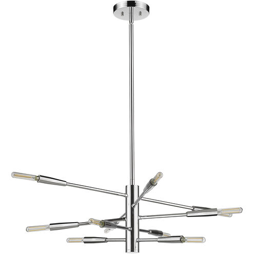 Ascension 10 Light 23.25 inch Chrome Chandelier Ceiling Light