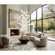 Renaud LED 40.75 inch Modern Gold Chandelier Ceiling Light