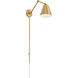 Regent 1 Light 7.5 inch Rubbed Brass Wall Sconce Wall Light
