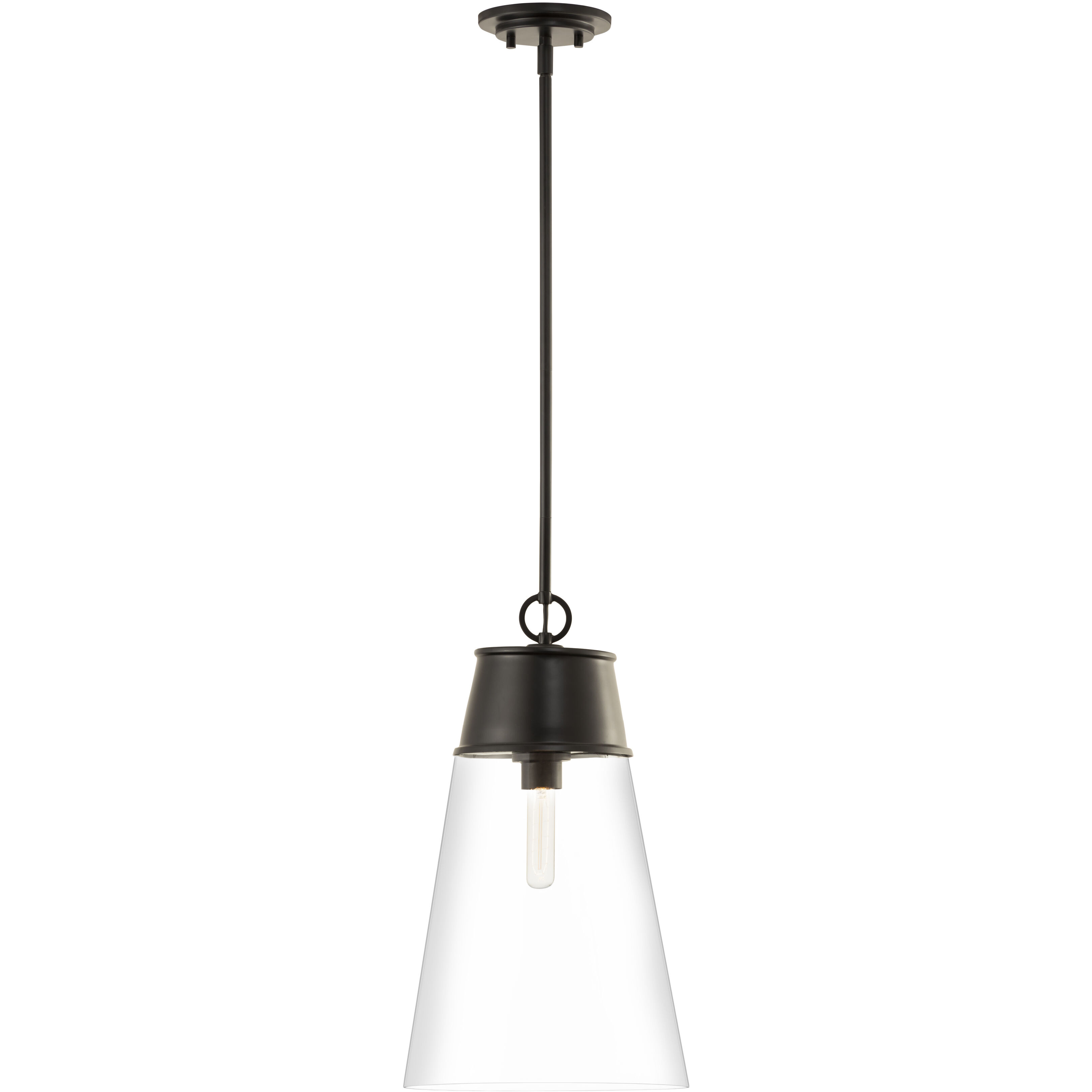 Wentworth 1 Light 11.5 inch Matte Black Pendant Ceiling Light