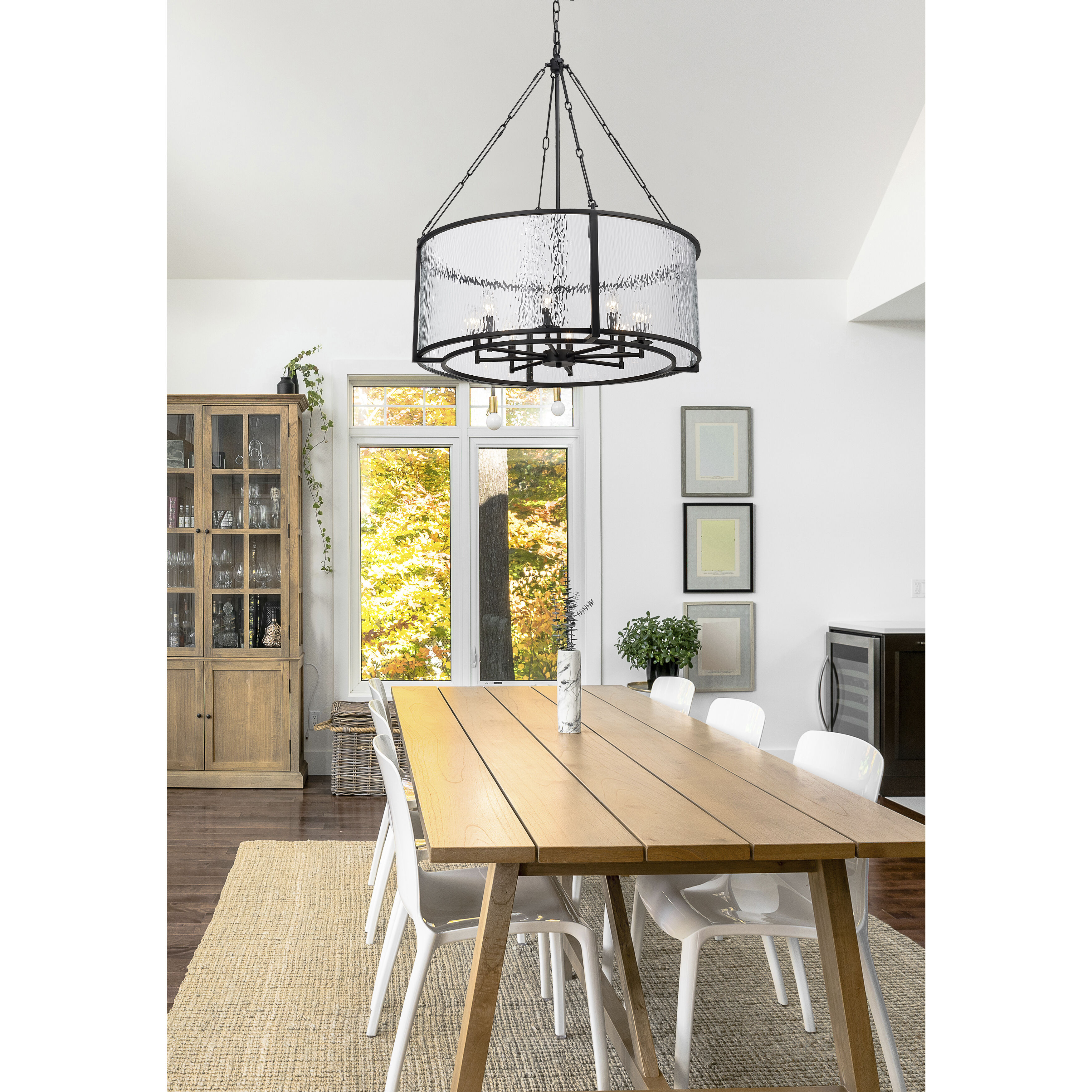 Z-Lite 346P32-MB Barrington 8 Light 32 inch Matte Black