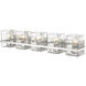 Bennington 5 Light 36.25 inch Chrome Vanity Wall Light