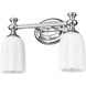 Orion 2 Light 13.75 inch Chrome Bath Vanity Light Wall Light