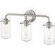 Delaney 3 Light 22 inch Brushed Nickel Vanity Wall Light