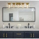 Archer 5 Light 38 inch Heirloom Gold Vanity Wall Light