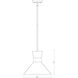 Soriano 1 Light 13.25 inch Matte Black and Heritage Brass Pendant Ceiling Light