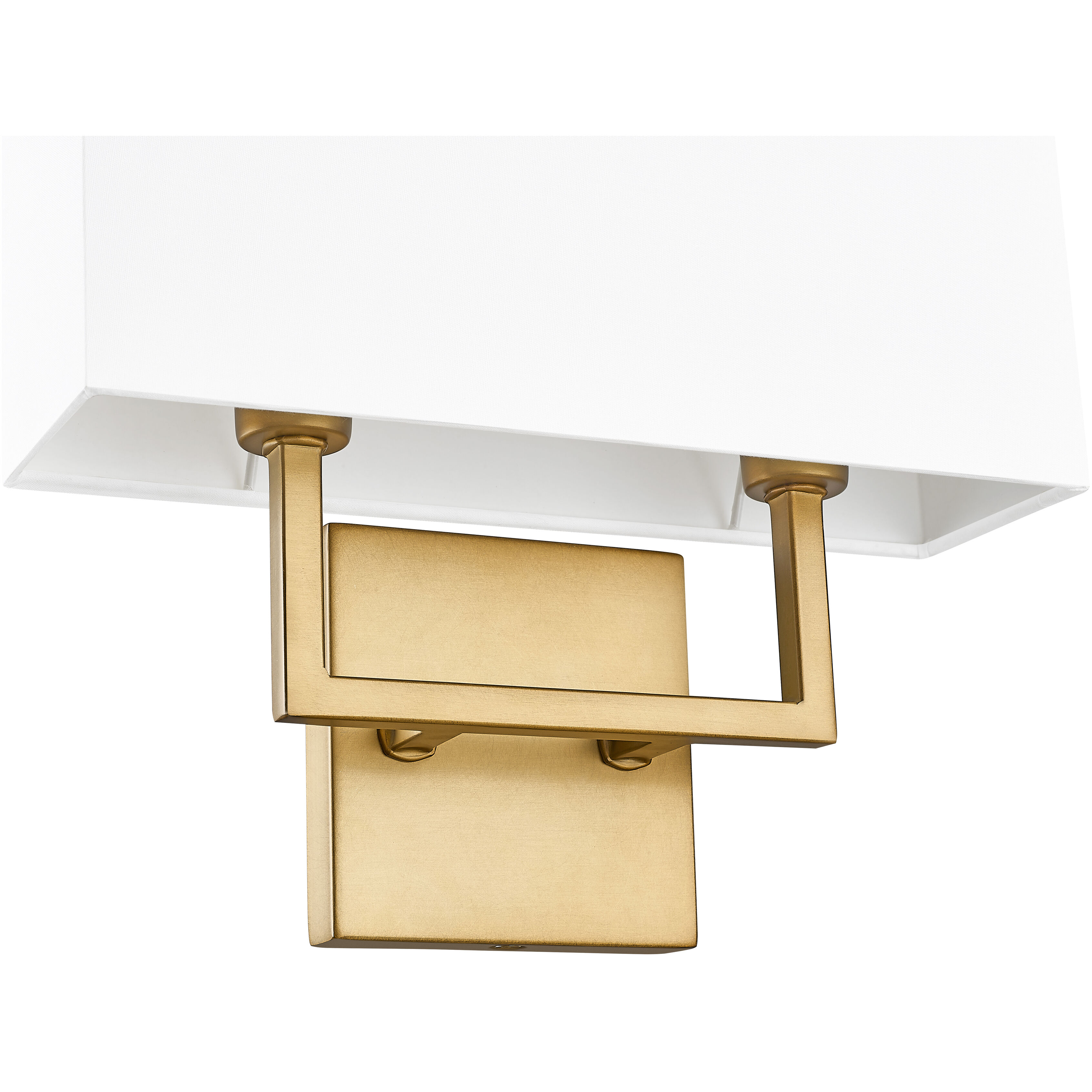 Saxon Wall Sconce Wall Light in Rubbed Brass