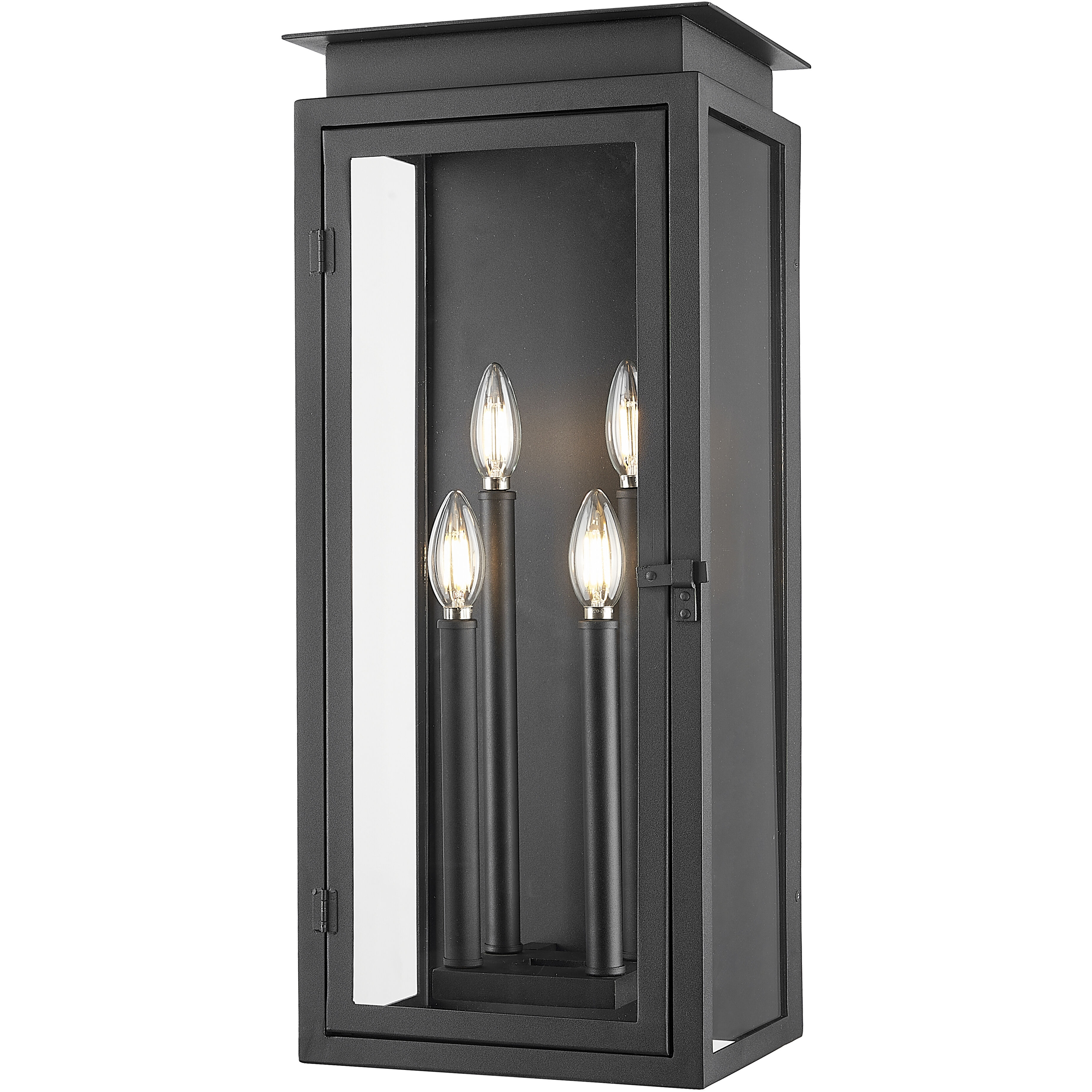 Nova 4 Light 24.5 inch Black Outdoor Wall Light