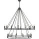 Dennison 28 Light 60 inch Matte Black Chandelier Ceiling Light