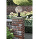 Laurent 1 Light 17.75 inch Black Outdoor Pier Mounted Fixture