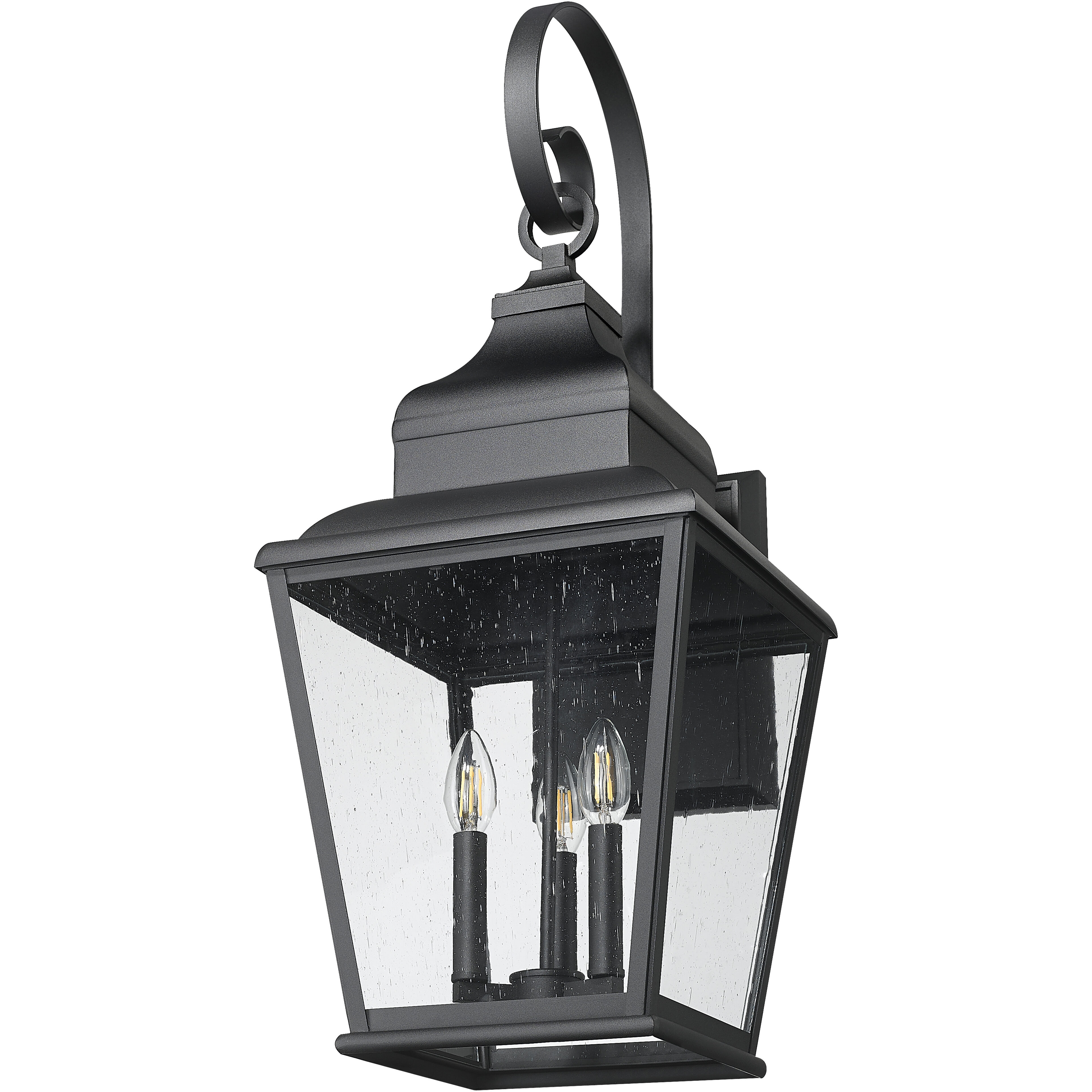 Raphael 3 Light 30.5 inch Sand Black Outdoor Wall Light in Soft Sand Black