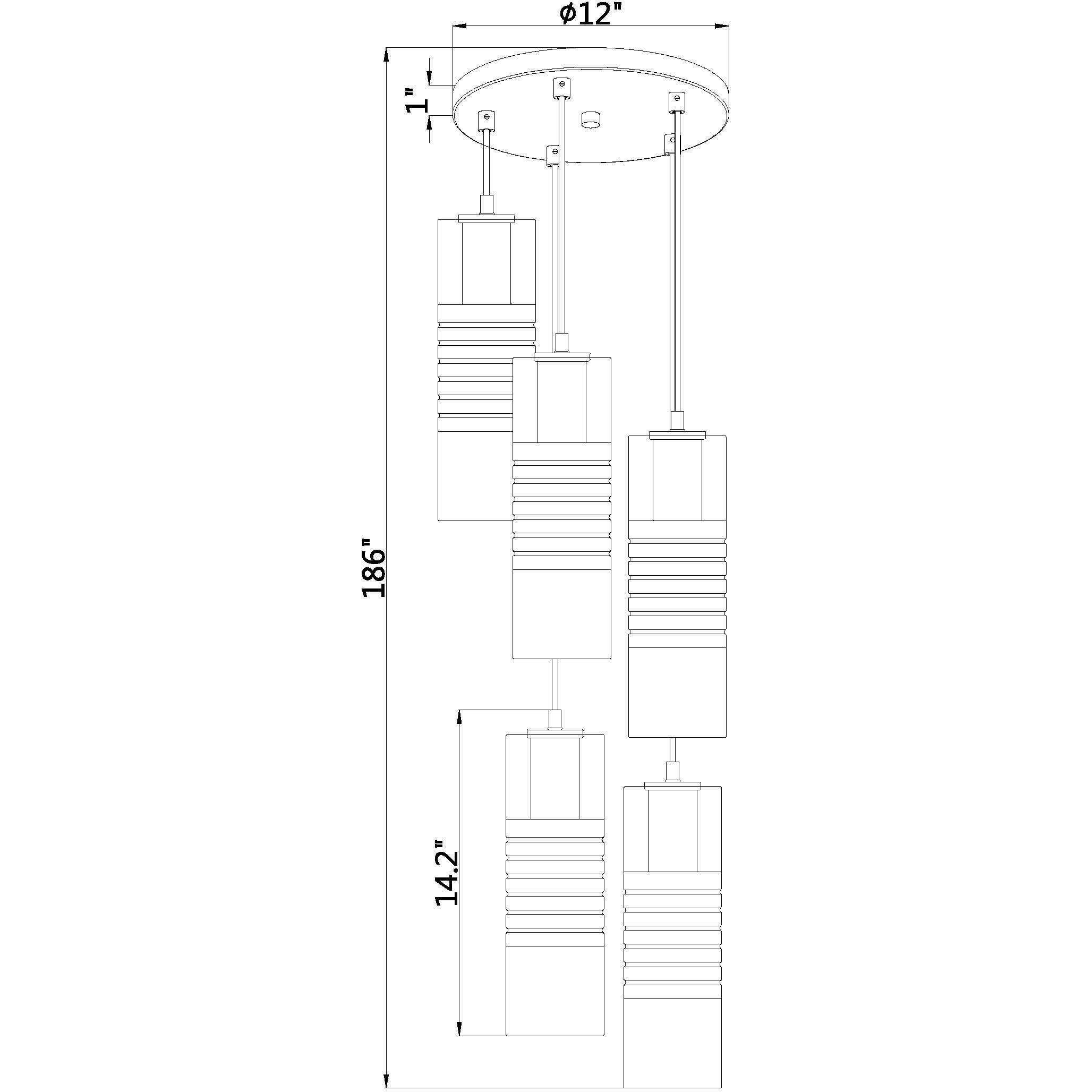 Alton 5 Light 12 inch Brushed Nickel Chandelier Ceiling Light