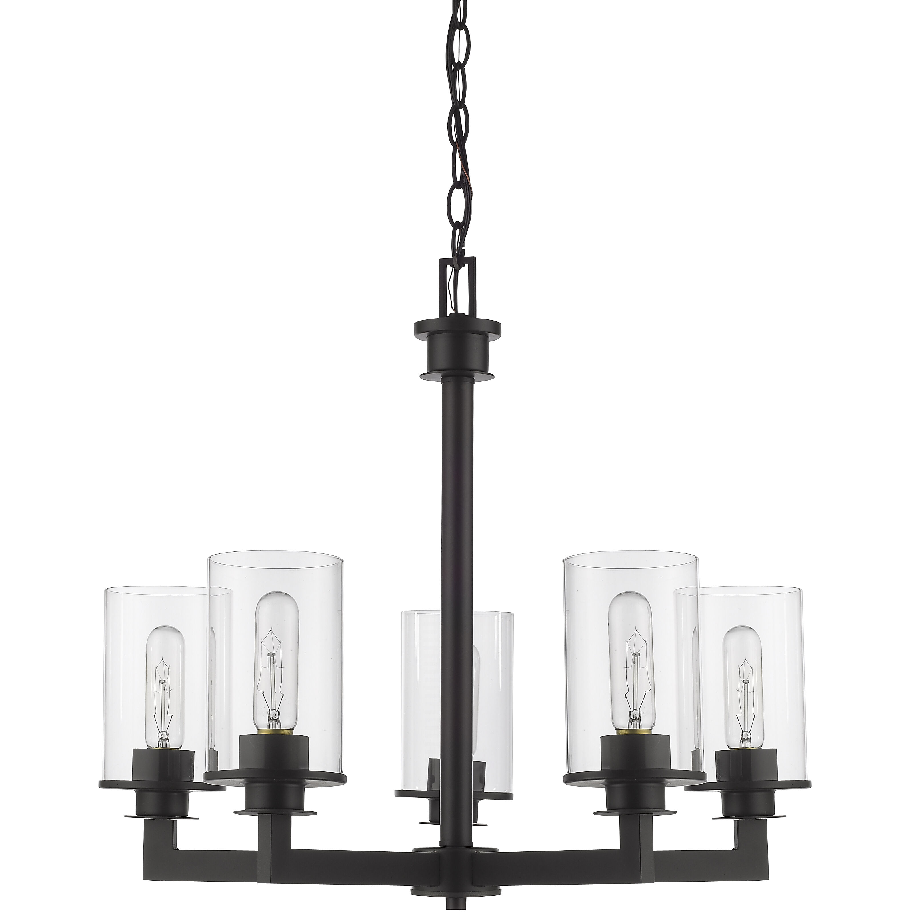 Savannah 5 Light 24 inch Bronze Chandelier Ceiling Light