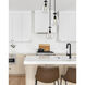 Ayra 3 Light 18 inch Matte Black Chandelier Ceiling Light