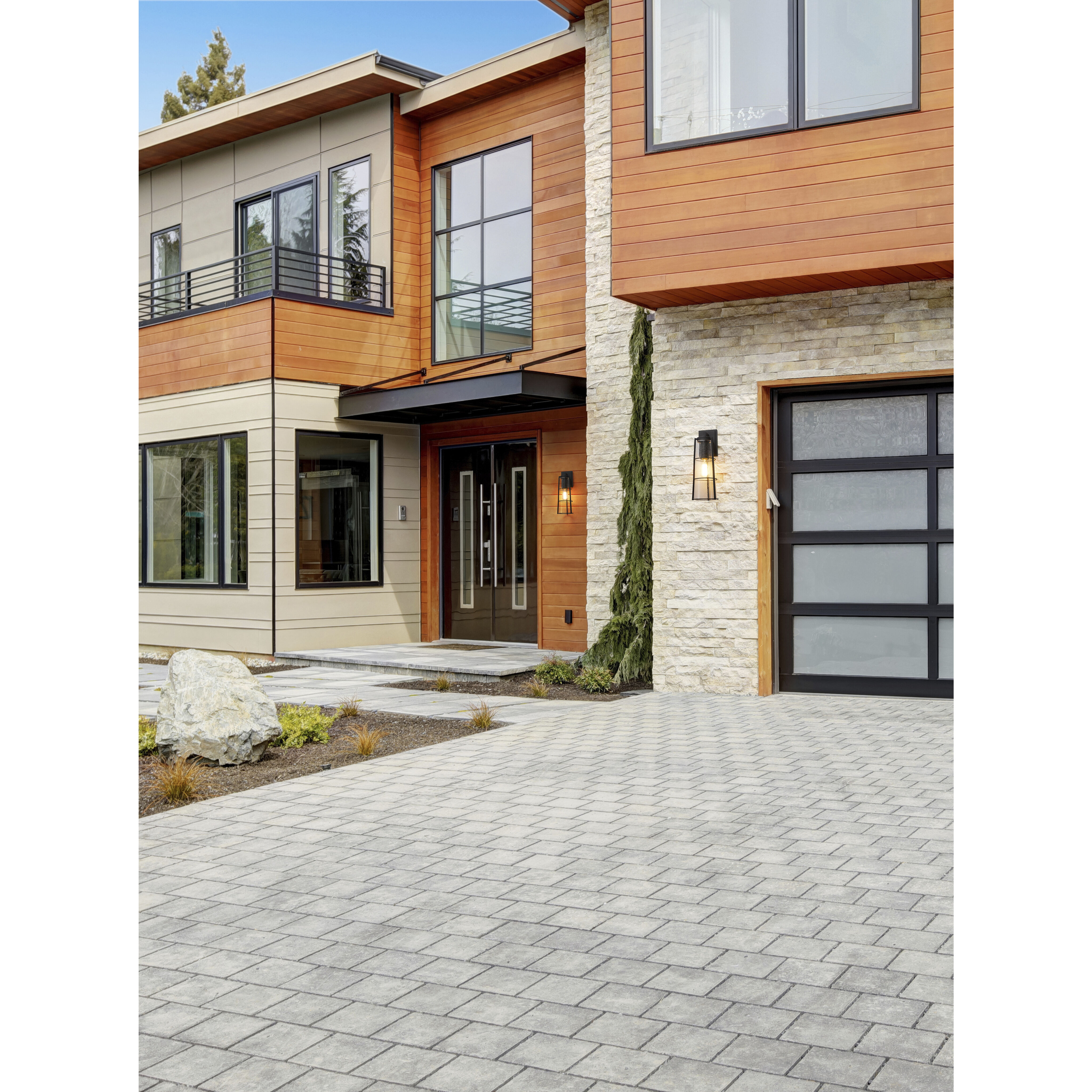 Helix 1 Light 17 inch Black Outdoor Wall Light