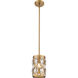Dealey 1 Light 6.5 inch Heirloom Brass Pendant Ceiling Light