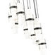 Cayden 11 Light 24 inch Matte Black Chandelier Ceiling Light