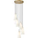 Farrell 7 Light 18 inch Modern Gold Chandelier Ceiling Light