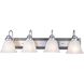 Lexington 4 Light 30 inch Brushed Nickel Vanity Wall Light in 8.25