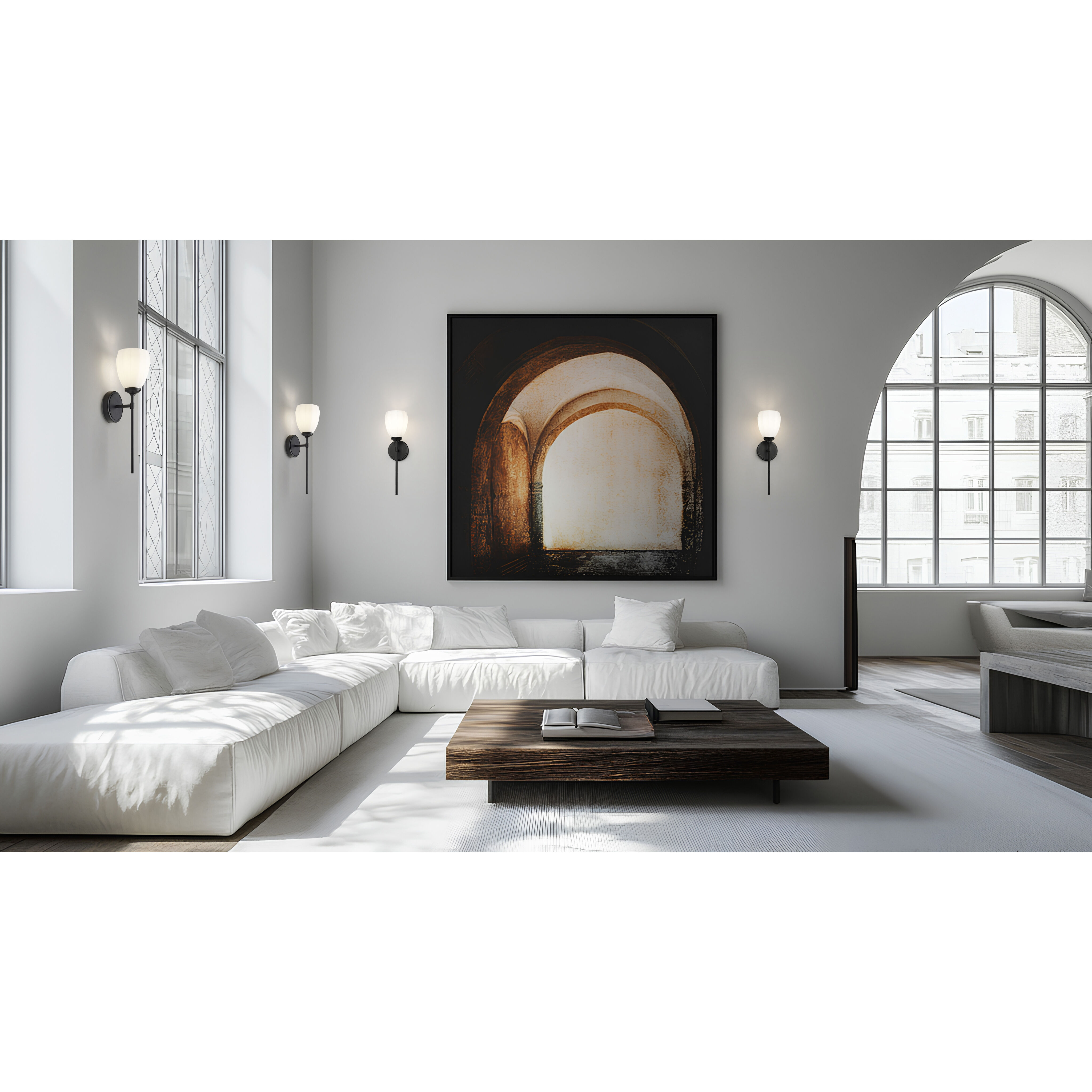 Oren Wall Sconce Wall Light in Matte Black