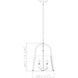 Archis 3 Light 12 inch Brushed Nickel Pendant Ceiling Light