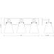 Harper 3 Light 23 inch Brushed Nickel Vanity Wall Light