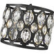 Dealey 3 Light 11.25 inch Matte Black Chandelier Ceiling Light