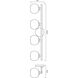 Neoma 4 Light 30 inch Matte Black Vanity Wall Light