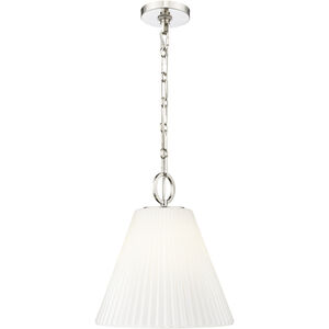 Alaric 1 Light 14 inch Polished Nickel Pendant Ceiling Light