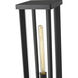 Glenwood 1 Light 22 inch Black Outdoor Pier Mounted Fixture