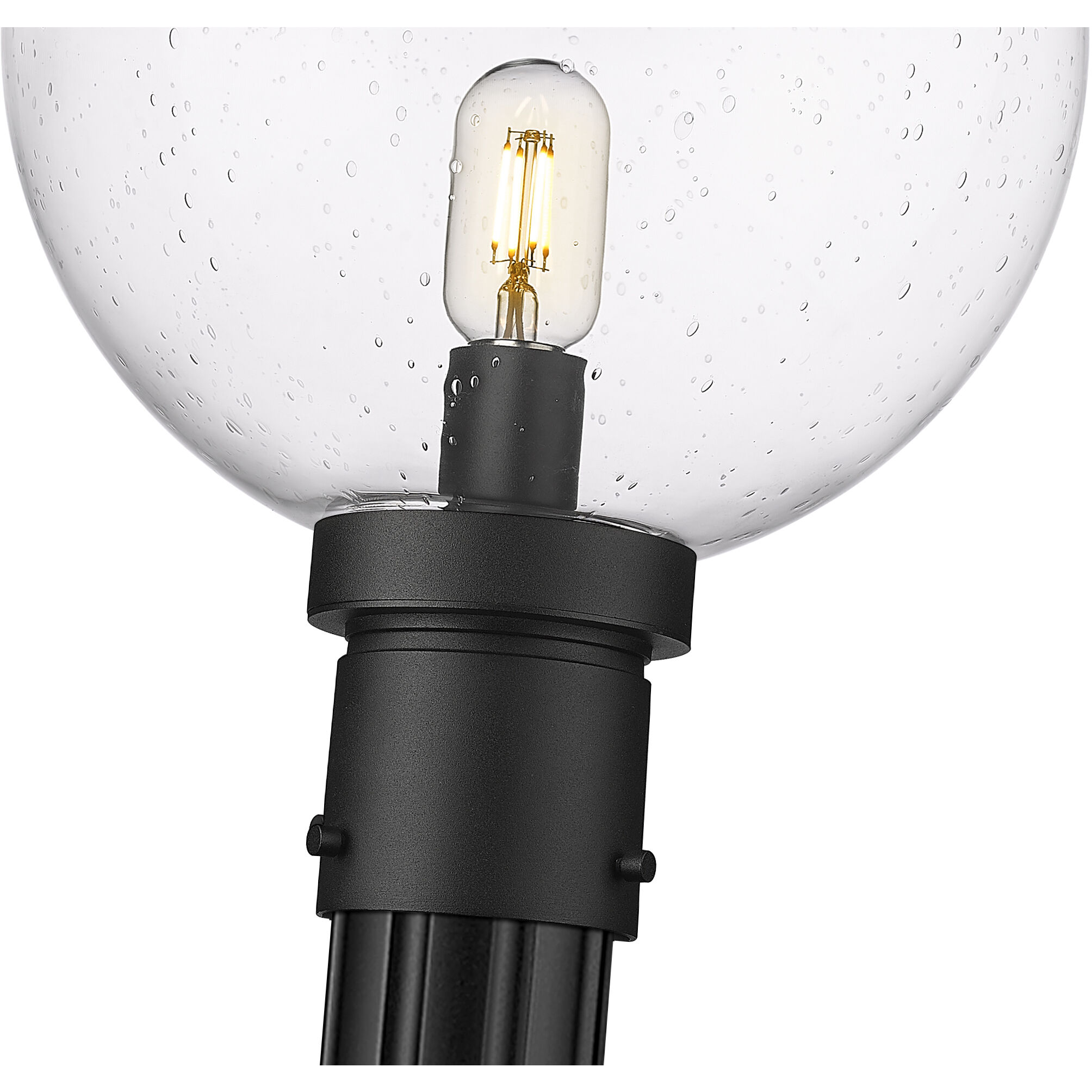 Laurent 1 Light 109.75 inch Black Outdoor Post Mounted Fixture