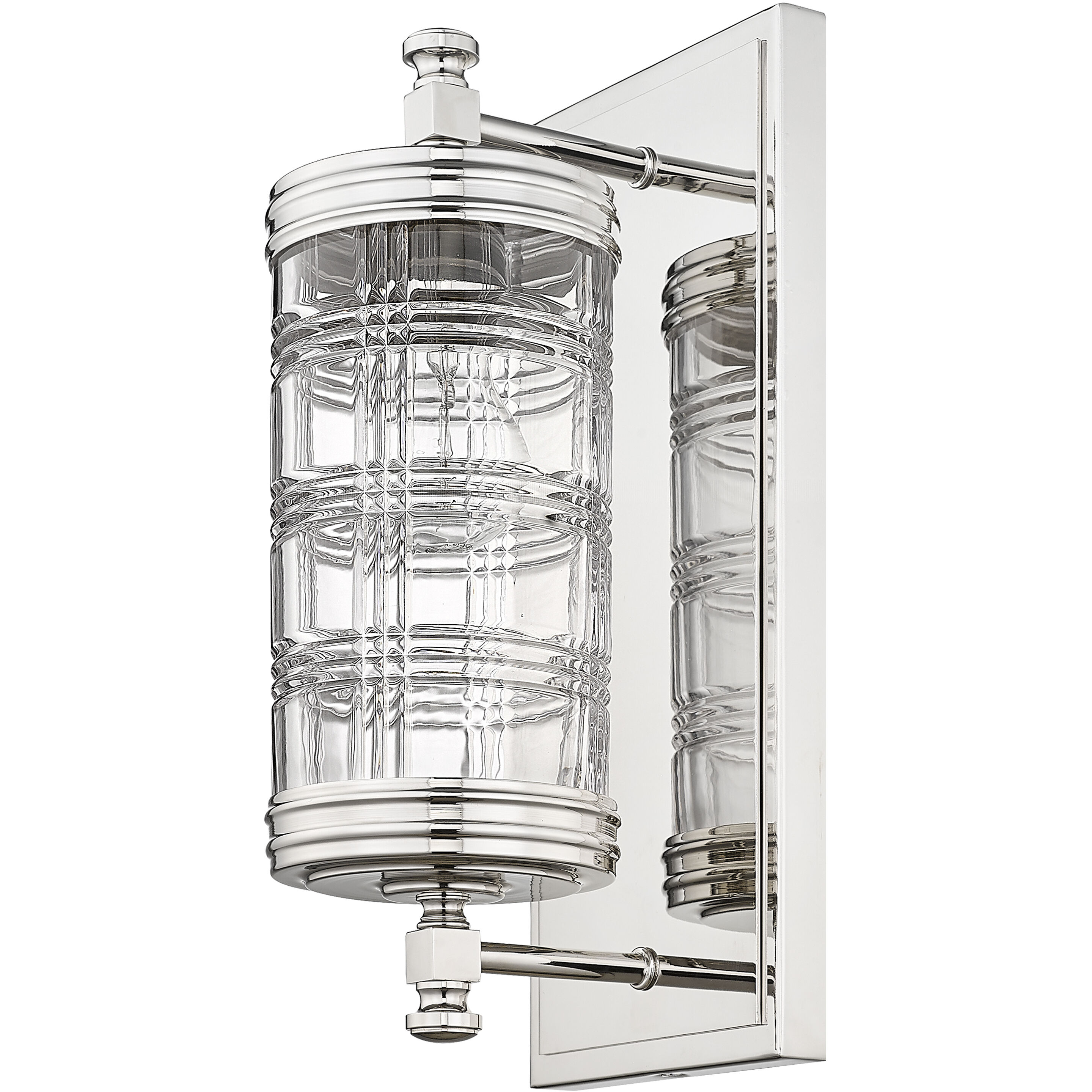 Archer 1 Light 6 inch Polished Nickel Wall Sconce Wall Light