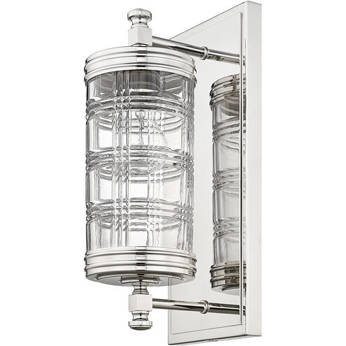 Archer 1 Light 6 inch Polished Nickel Wall Sconce Wall Light