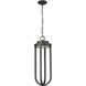 Leland LED 9 inch Sand Black Outdoor Chain Mount Ceiling Fixture