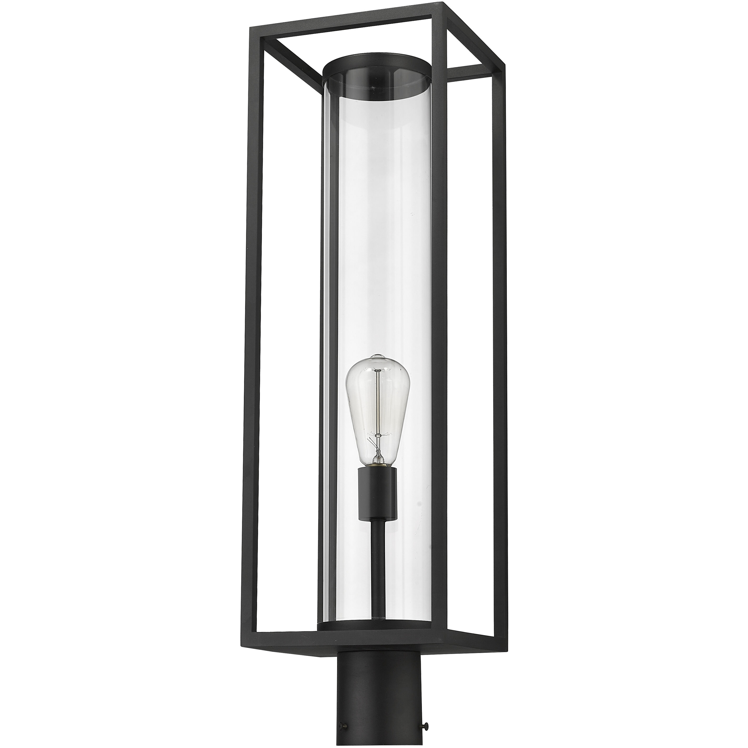 Dunbroch 1 Light 27.75 inch Black Outdoor Post Mount Fixture