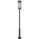 Fortis 3 Light 127 inch Sand Black Outdoor Post Mounted Fixture