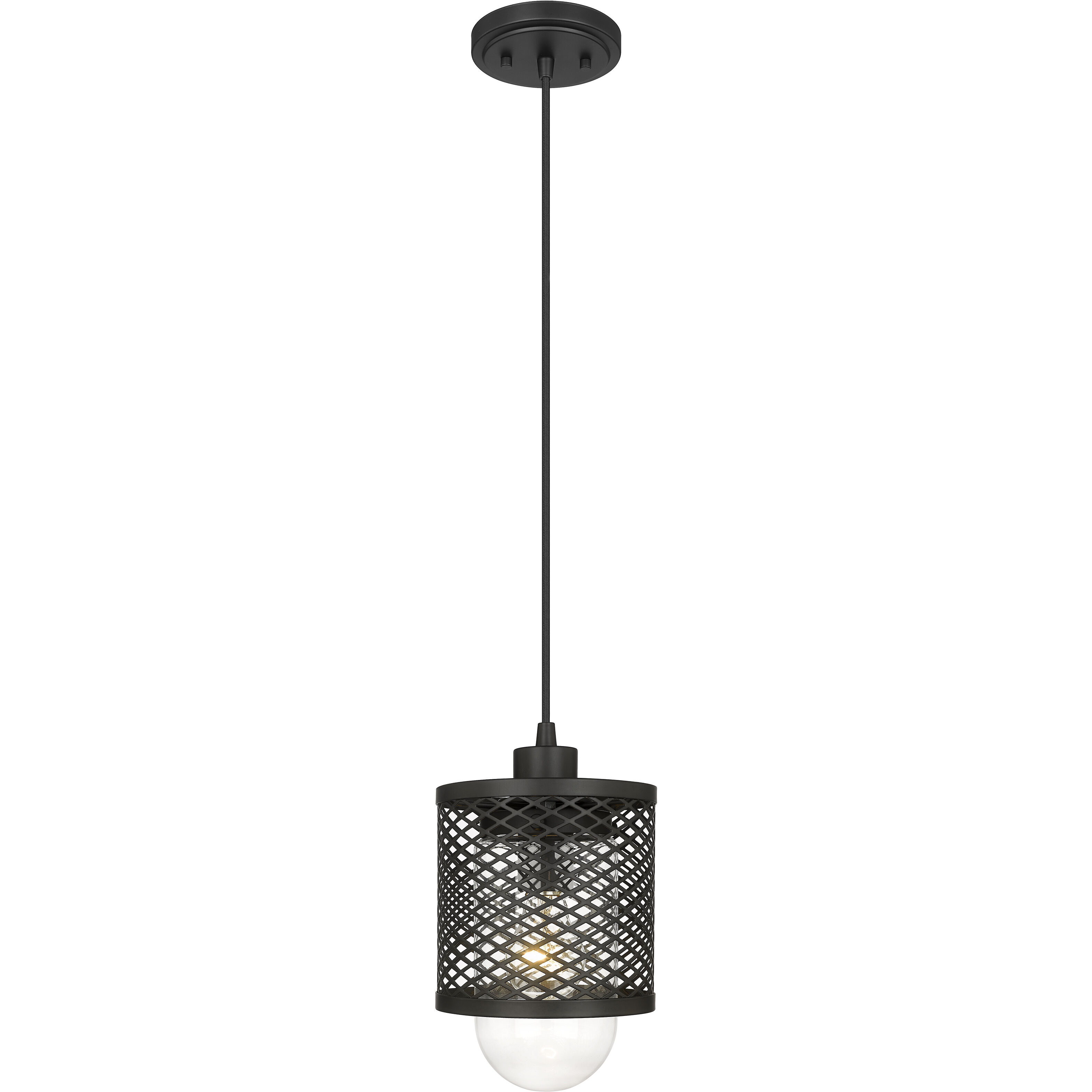 Kipton 1 Light 6 inch Matte Black Pendant Ceiling Light