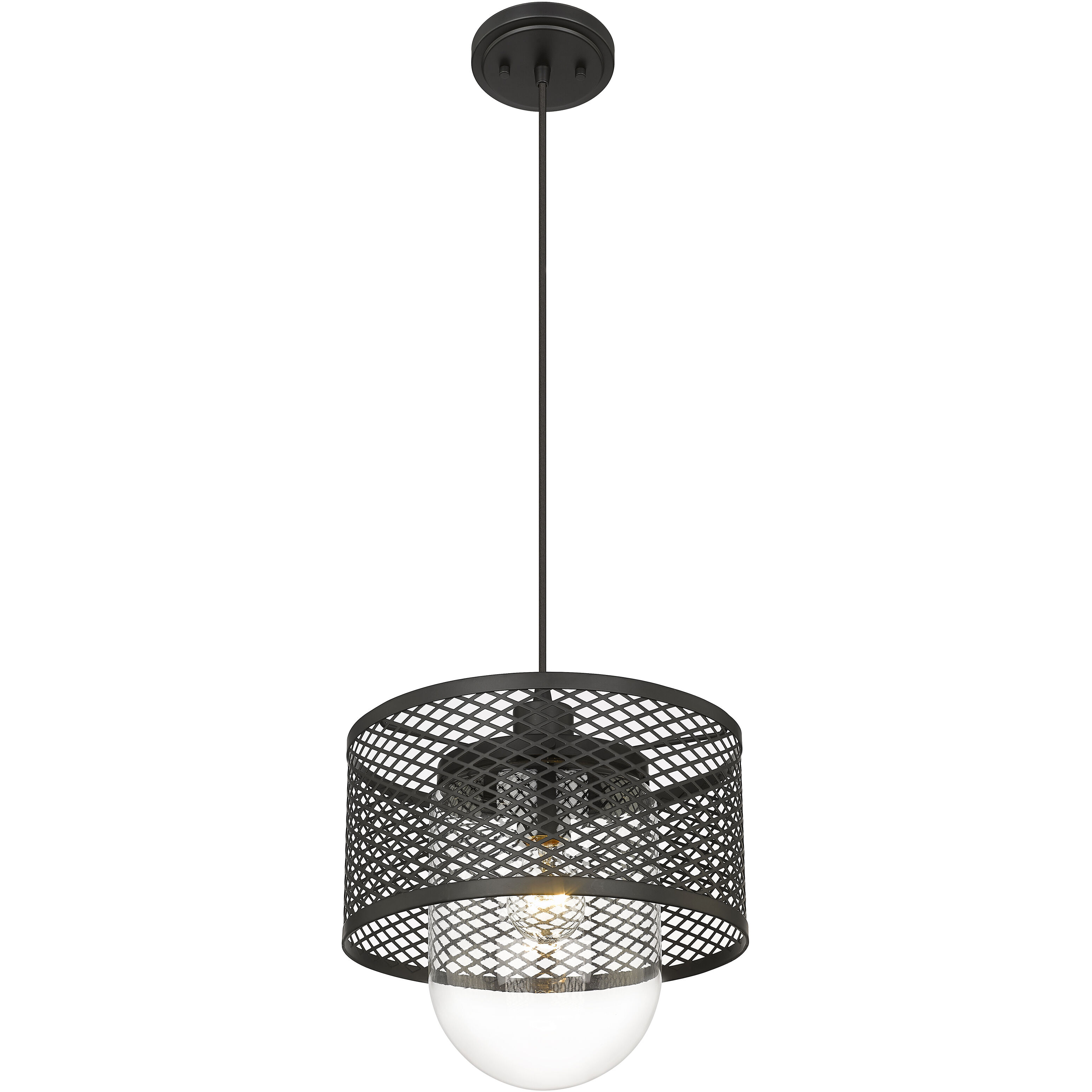 Kipton 1 Light 11 inch Matte Black Pendant Ceiling Light