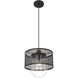 Kipton 1 Light 11 inch Matte Black Pendant Ceiling Light