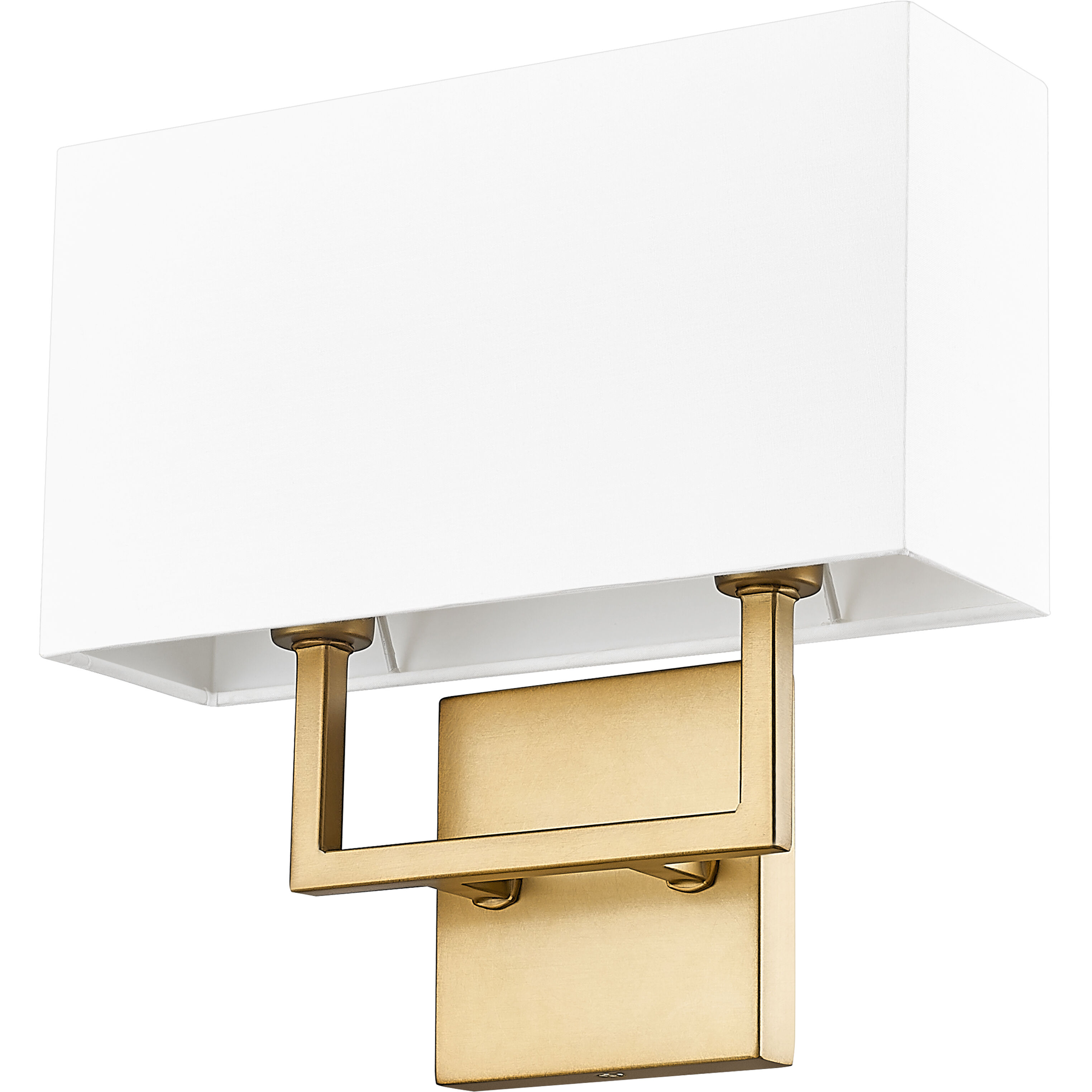 Saxon Wall Sconce Wall Light in Rubbed Brass