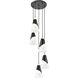 Aimie 5 Light 12 inch Matte Black Chandelier Ceiling Light