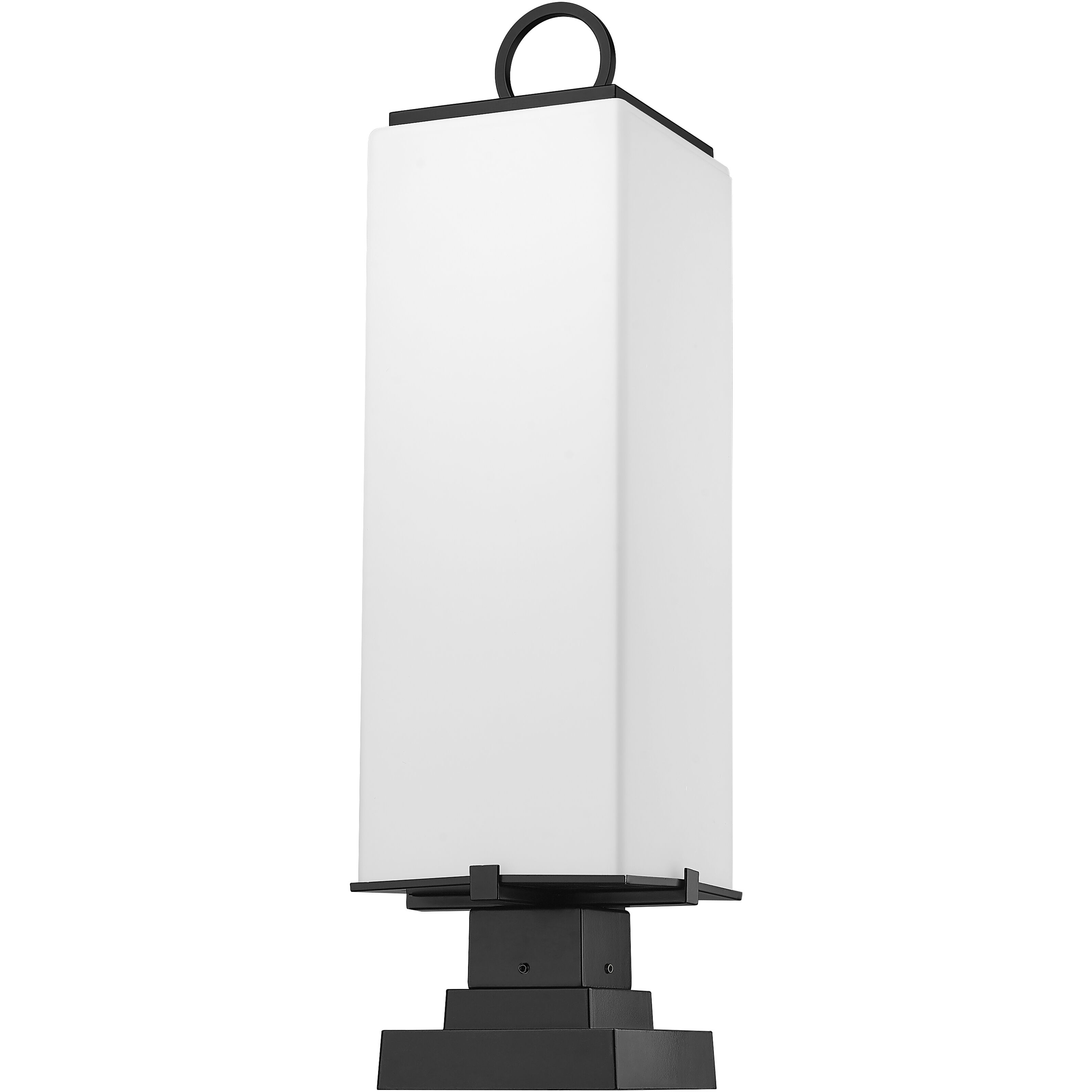Sana 3 Light 28.25 inch Black Outdoor Pier Mounted Fixture